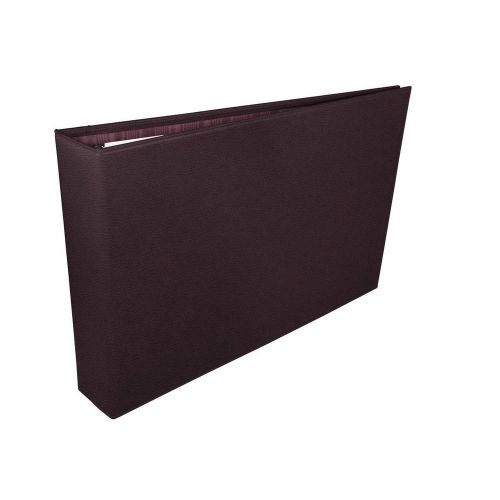 LUCRIN - A3 landscape binder - Granulated Cow Leather - Burgundy