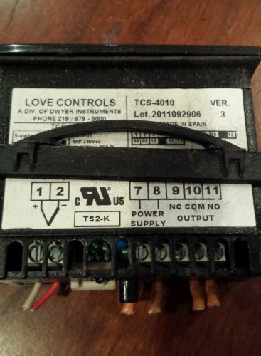 TCS-4010 LOVE Temperature Switch, SPDT, 110VAC