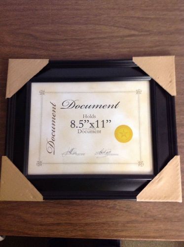 Picture Document Frame Certificates, 8-1/2 x 11, Black 2 Inch Border