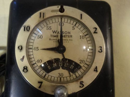 Vintage Watson Time Meter Burke &amp; James, Inc. Chicago IL