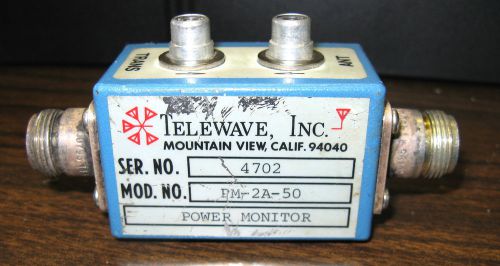Telewave Power Monitor Dual Direction PM-2A-50 Connect To Bird  Meter