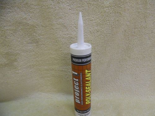 Project 1 High Performance Elastomeric Poly-Sealant White Caulking 10.1 Fl Oz