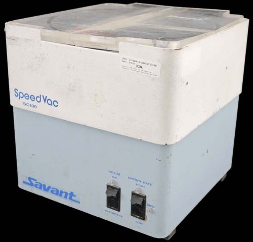Savant SC 100 Speed Vac Lab Benchtop Evaporator Concentrator Centrifuge NO ROTOR