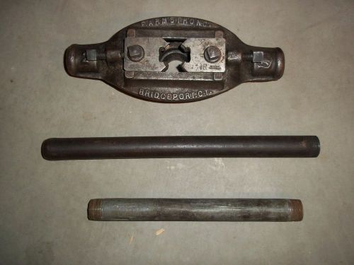 Vintage f. armstrong pipe threader tap &amp; die tool bridgeport ct for sale
