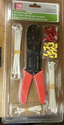 TERMINAL STRIPPER SET - Wire Stripper /  Cutter Wire   Connectors &amp; Ties Set