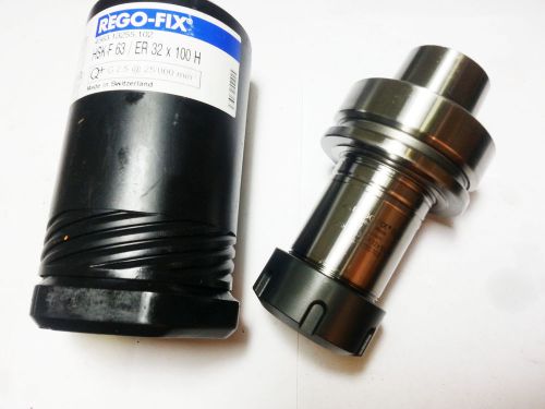 50mm  rego-fix hsk-f 63 er 32 x 100 h collet holder with clamp nut *nr* (av 159) for sale