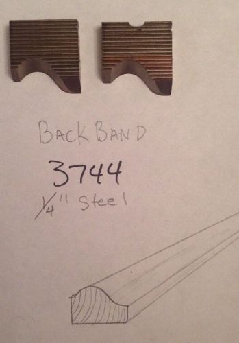 Lot 3744 Back Band Moulding Weinig / WKW Corrugated Knives Shaper Moulder