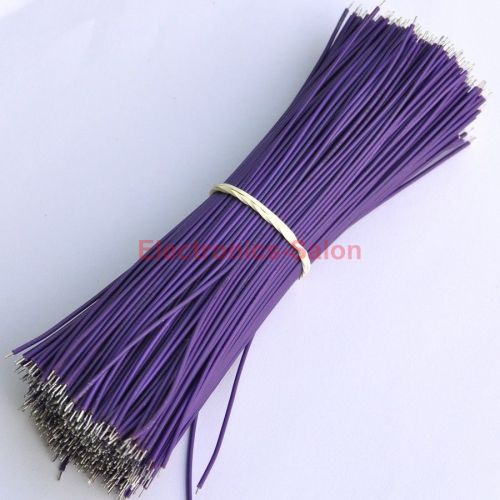 100x purple 150mm/6&#034; ul-1007 26awg wire, cable, 300v, 80°c . for sale