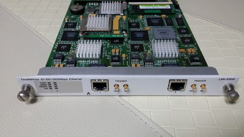 Spirent SmartbitsTeraMetrics LAN-3301A with FlashMemory Expansion PMC(ACC-3600A)