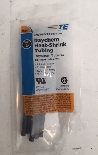 RAYCHEM CPGI-RNF-100-ASRT-4N-BLK Heat Shrink Tubing Kit, Black, 160 Pc