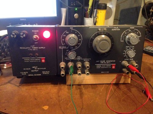 GR Unit Pulse Generator Type 1217-C &amp; GR 1201-C Regulated Power Supply - Tested