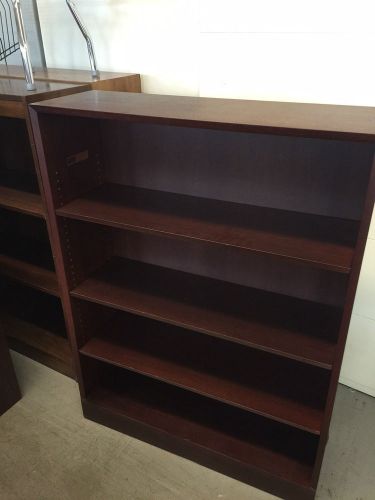 BOOKCASE in MAHOGANY COLOR WOOD by HALE OFFICE FURNITURE