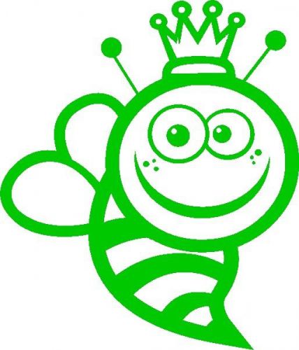 30 Custom Green Queen Bee Personalized Address Labels