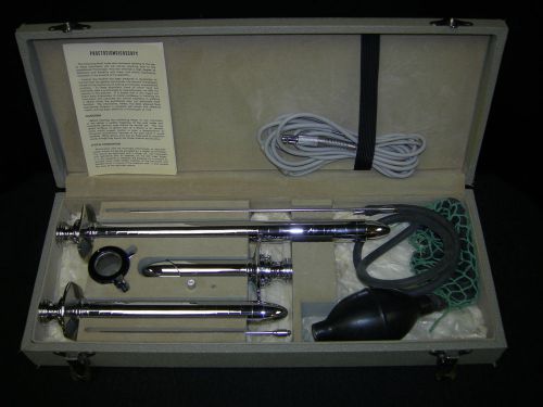 Vintage National Brand Sigmoidoscope Proctoscope Anoscope Set in Original Case