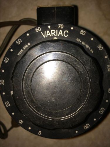 General Radio Co. Variac Type 200-CU Variable Speed Controller