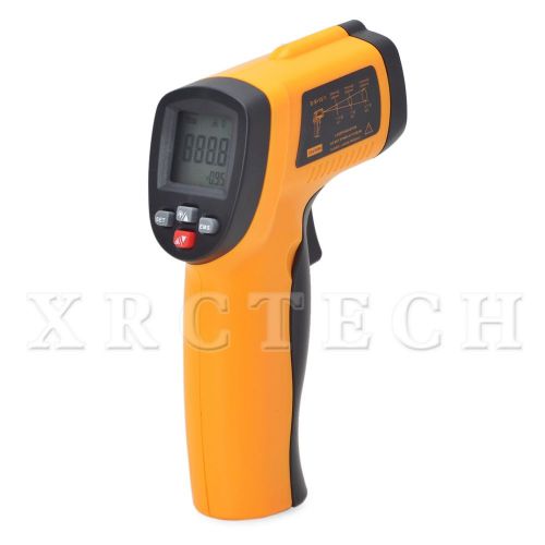 GM550E Digital Laser IR Infrared Gun Thermometer 550C (1022F) 12:1 0.1~1.00