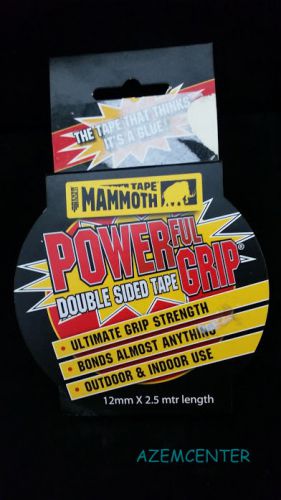 &gt;&gt; NEW Everbuild Mammoth Powergrip double-sided tape 12mm x 2.5m &lt;&lt;