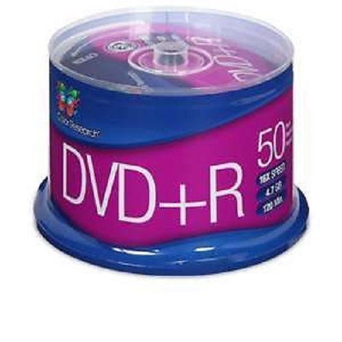 Color Research Cake Box DVD+R 50-Pack - 50-Pack, 16X, 120 mins, 4.7GB  - C18-420