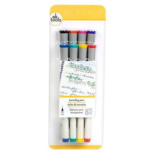 EK Tools Journing Pens-Multicolored 8 Pk