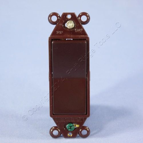 Eagle brown residential single pole decorator rocker wall light switch 15a 6301b for sale