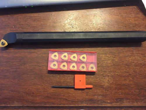 1&#034; x 12&#034; SI-SWLCR 16-4 Boring Bar with Box of 10 Carbide Inserts