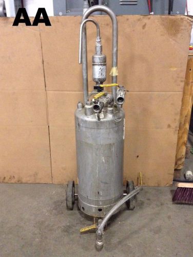Alloy Products T316 Stainless Steel 1/6 Barrel/Keg Pressure Tank Vessel &amp; Cart