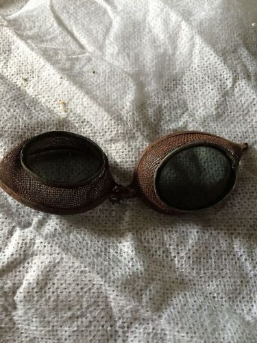 ANTIQUE VINTAGE MESH WELDING SAFETY GOOGLES GLASSES STEAMPUNK COOL JEWELERS