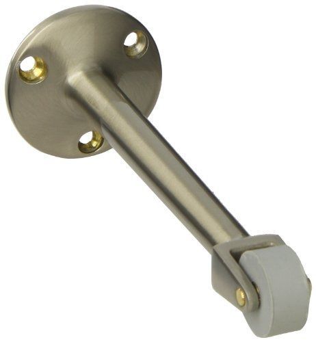 Rockwood 456L.15 Brass Straight Roller Stop, #8 X 3/4&#034; OH SMS Fastener, 6-1/4&#034;