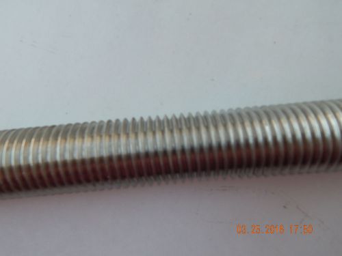 STAINLESS STEEL THREADED ROD. 1 1/4 - 7 x 3&#039;.  NEW.