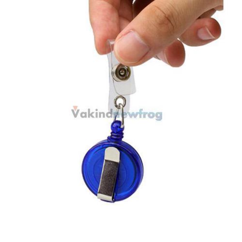 V1nf 5 pcs new reels retractable badge id card holder c for sale