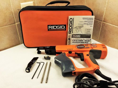 Ridgid collated screw gun, with accessories and soft carrying case #r6790 for sale