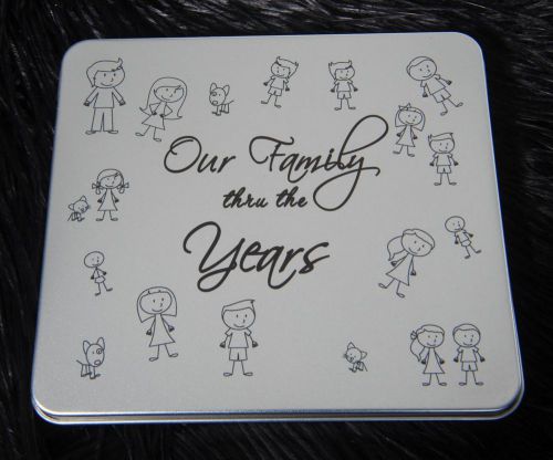 CD DVD Tin Carrier CASE Family Wedding Gift W Disc Holder New Jewel media Cases
