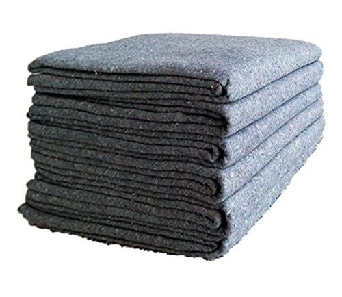 UBOXES Moving Blankets Textile (6 Pack) 54x72 Inches Professional Quality for...