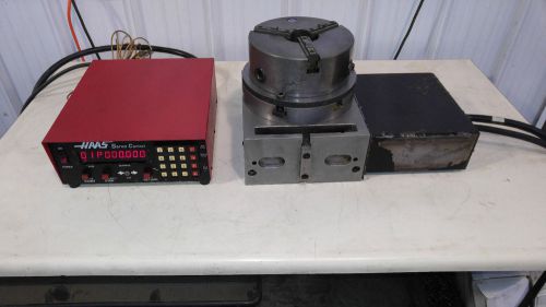 HAAS CNC ROTARY INDEXER 4TH AXIS 3 JAW CHUCK W/CONTROLLER &amp; TAILSTOCK