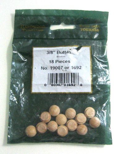 Pack of 13 Hardwood Button Plugs 3/8 Inch Each