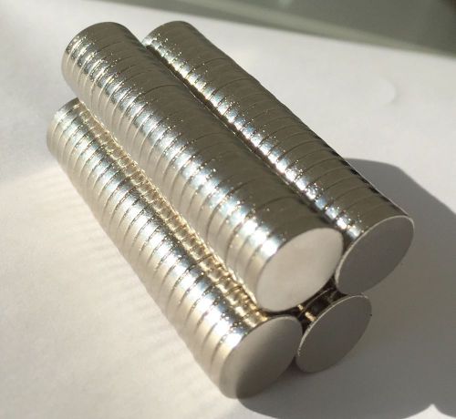 $350 Lot of 100 Neodymium Magnets N52 12mm X 2mm Super Strong Earth Rounds Discs