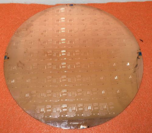 8&#034; 200mm Silicon Wafer for Art Projects Cool Pattern on front, blank back #58