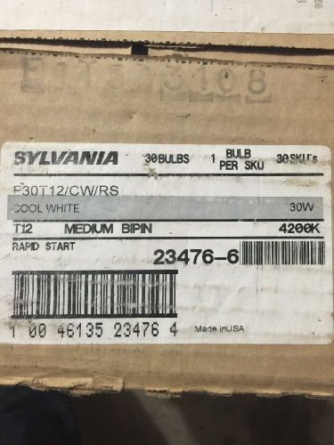 CASE of 29 Bulbs - Sylvania F30T12/CW/RS