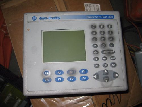 Allen Bradley Panelview Plus 400 PLC HMI 2711P-K4M20AX Used 100-240VAC USB RS232