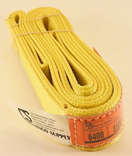 Dd sling. multiple sizes in listing! made in usa 2&#034; x 8, 2 ply, nylon lifting &amp; for sale