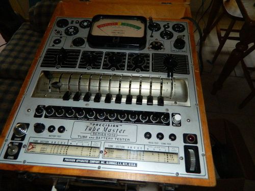Very Nice Working Precision 10-12 Electronamic Tube Tester Test OLD &amp; NEW Tubes