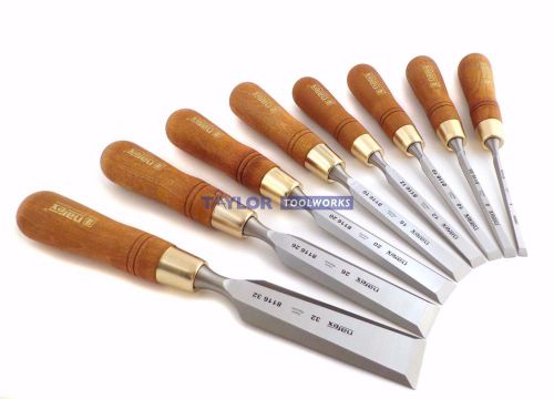 Narex (made in czech rep) premium 8 pc 6, 8, 10, 12, 16, 20, 26, 32 mm chisels for sale