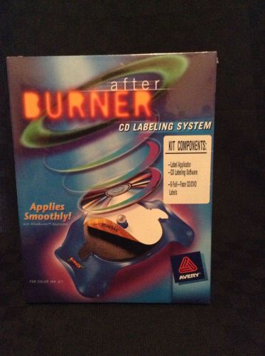 NIB Avery After Burner CD Labeling System CD/DVD0  Label Software Applicator