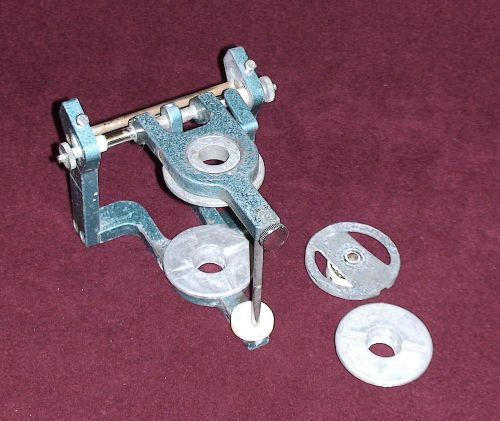 Semi-adjustable dental articulator with  4  mounting plates for sale
