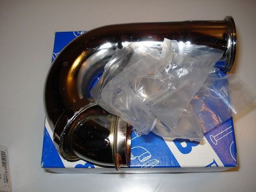 (3765.)Hi-Inlet Sink Trap 1-1/2&#034; Captured Slip Nut Chrome Plated 22g Made in USA