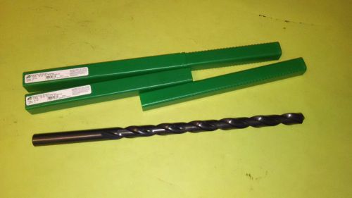Extra Length HSS Black finish 9/16&#034; Drill 12&#034; OAL 8&#034; Flute NEW (two drills)