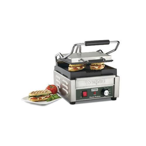 New Waring Commercial WPG150B Compact Italian-Style Panini Grill, 208-Volt