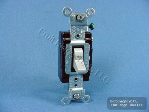 Leviton gray commercial single pole quiet toggle light switch 15a bulk cs115-2g for sale
