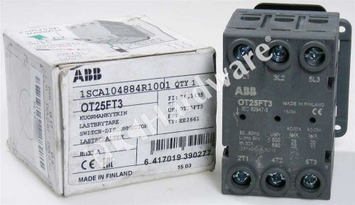 New ABB OT25FT3 Front Operated Switch Disconnector 25A 750V Qty