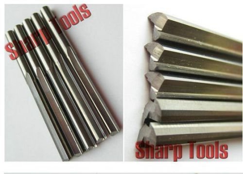 5pcs 4*28mm two straight flutes CNC router bits PVC, acryl, plywood